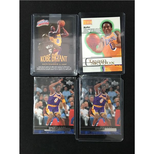 LOT OF 4 KOBE BRYANT TRADING CARDS