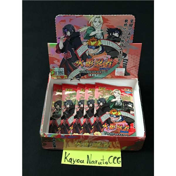 LOT OF 5 KAYOU NARUTO SEALED BOOSTER PACKS