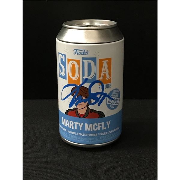 MICHAEL J FOX SIGNED FUNKO SODA CAN - WWOC COA