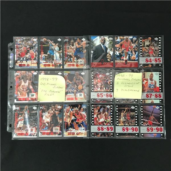 LOT OF 1998-99 UPPER DECK MICHAEL JORDAN TRADING CARDS