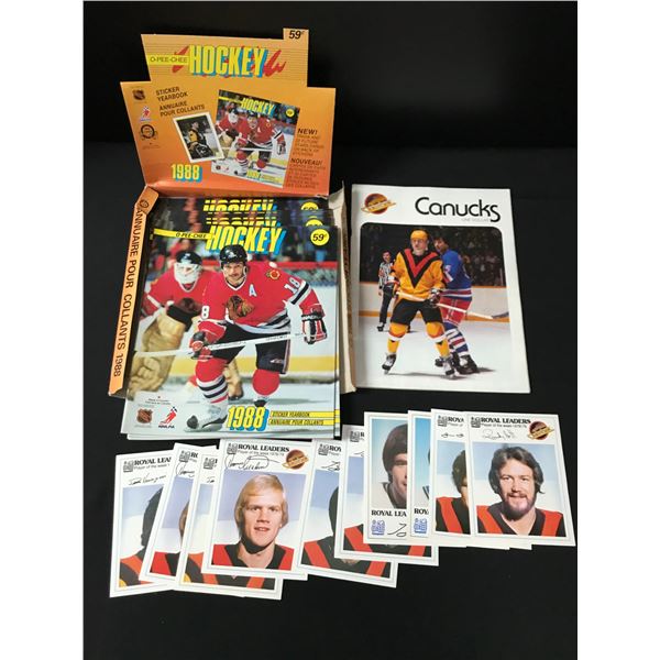 VINTAGE LOT OF HOCKEY MEMORABILIA