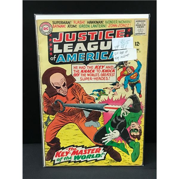JUSTICE LEAGUE OF AMERICA #41 (1965) 1ST APP KEYMASTER - DC COMICS