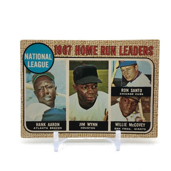 1967 TOPPS HOME RUN LEADERS 4 PLAYER BASEBALL TRADING CARD