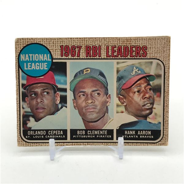 1967 TOPPS RBI LEADERS 3 PLAYER BASEBALL TRADING CARD