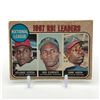 Image 1 : 1967 TOPPS RBI LEADERS 3 PLAYER BASEBALL TRADING CARD