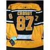 Image 1 : SIDNEY CROSBY SIGNED PITTSBURGH PENGUINS CUSTOM HOCKEY JERSEY - ELITE COA