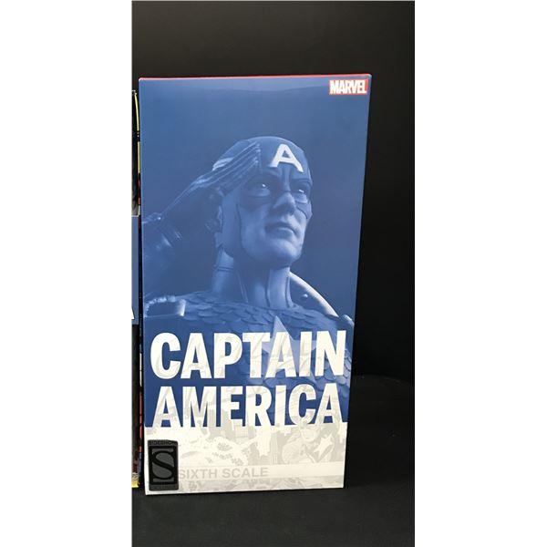 SIDESHOW CAPTAIN AMERICA SIXTH SCALE MARVEL FIGURE IN ORIGINAL PACKAGING