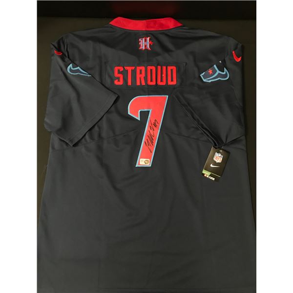 C.J STROUD SIGNED HOUSTON TEXANS CUSTOM JERSEY - ELITE COA