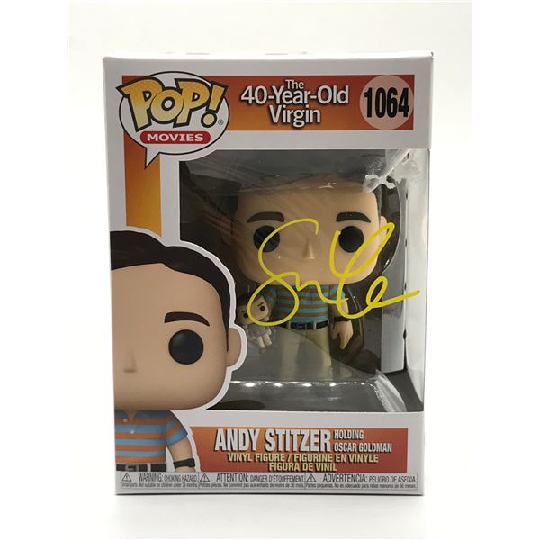 STEVE CARELL SIGNED 40 YEAR OLD VIRGIN FUNKO POP - KB COA