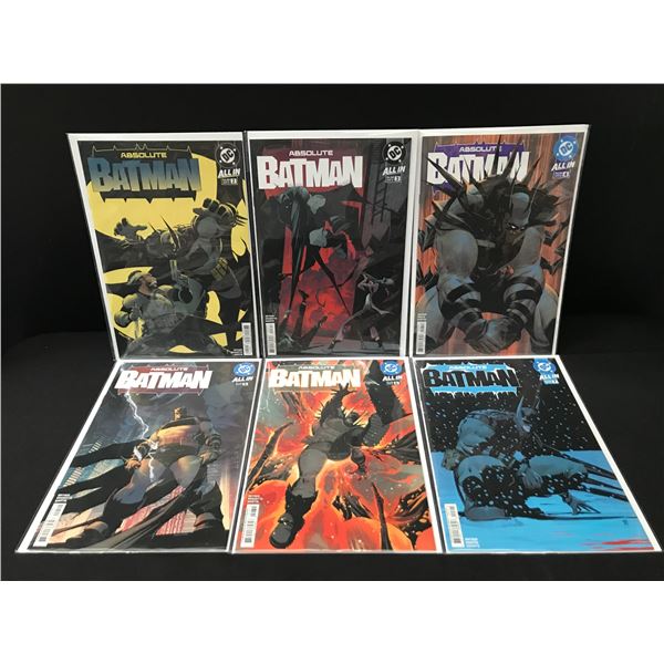 LOT OF 6 ABSOLUTE BATMAN COMICS #2 - #7 - DC COMICS