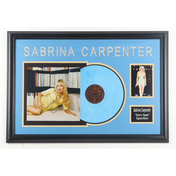 SABRIAN CARPENTER SIGNED AND FRAMED CD SLEEVE PRESENTATION PIECE - JSA COA