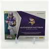 Image 2 : 2019 PANINI ROOKIES AND STARS FOOTBALL ALEXANDER MATTISON SIGNED PATCH TRADING CARD 06/99