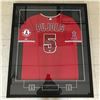 Image 1 : ALBERT PUJOIS SIGNED AND FRAMED ANGELS JERSEY - MLB COA