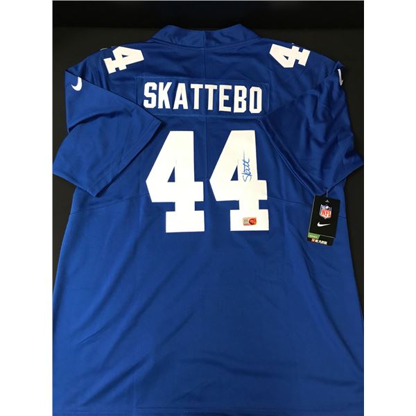 CAM SKATTEBO SIGNED NEW YORK GIANTS CUSTOM JERSEY - ELITE COA