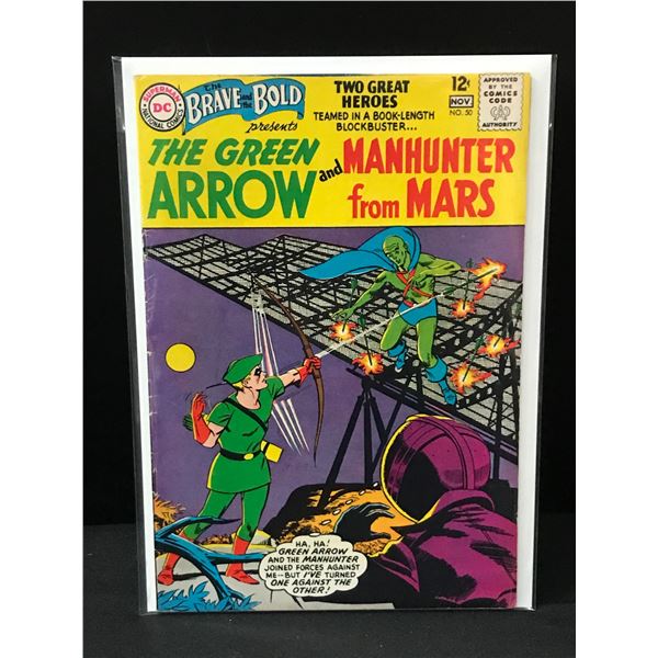 THE BRAVE AND THE BOLD [PRESENTS GREEN ARROW AND MANHUNTER FROM MARS #50 - DC COMICS