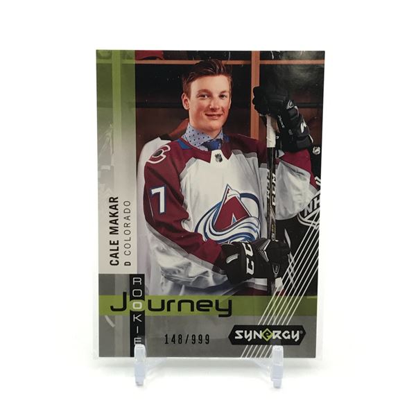 2019-20 UPPER DECK SYNERGY HOCKEY CALE MAKAR ROOKIE CARD 148/999