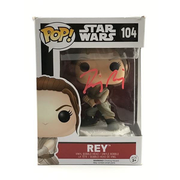 DAISY RIDLEY SIGNED REY STAR WARS FUNKO POP - KB COA