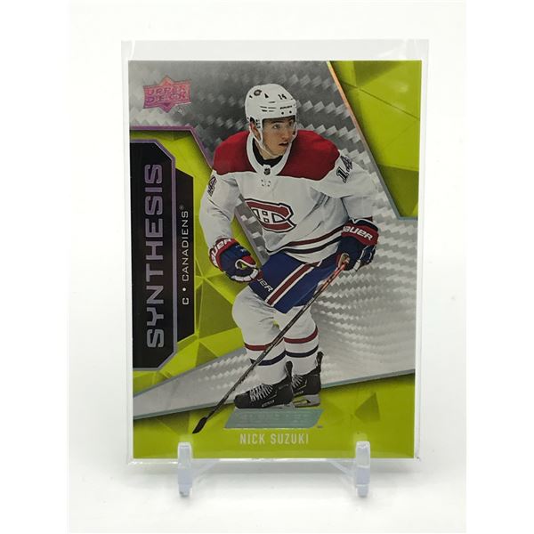 2019-20 UPPER DECK ENGRAINED HOCKEY NICK SUZUKI ROOKIE TRADING CARD