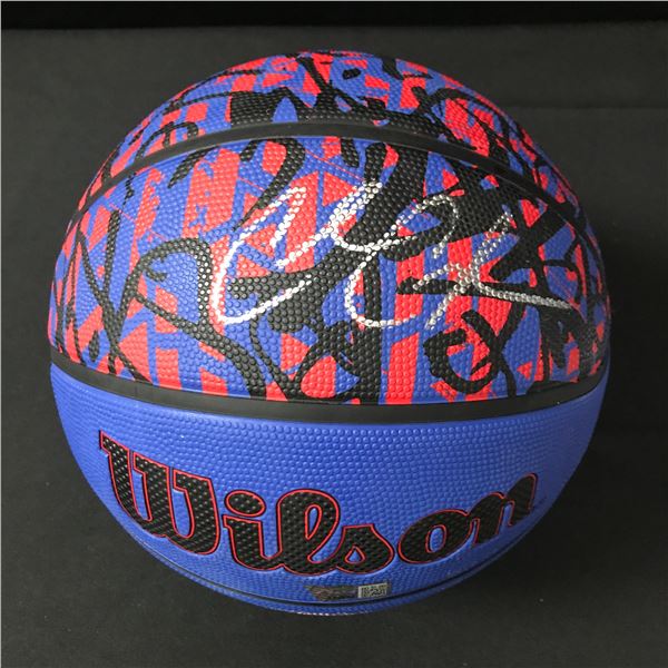 CADE CUNNINGHAM SIGNED DETROIT PISTON BASKETBALL (ACE COA)