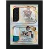 Image 1 : LOT OF 2 WHITE GOLD PATCH FOOTBALL TRADING CARDS