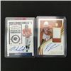 Image 1 : LOT OF 2 NFL SIGNED ROOKIE TRADING CARDS