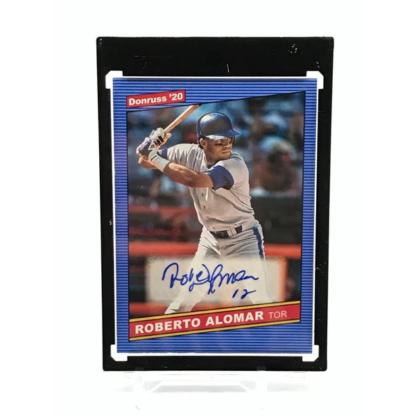 2020 PANINI DONRUSS BASEBALL ROBERTO ALOMAR SIGNED TRADING CARD