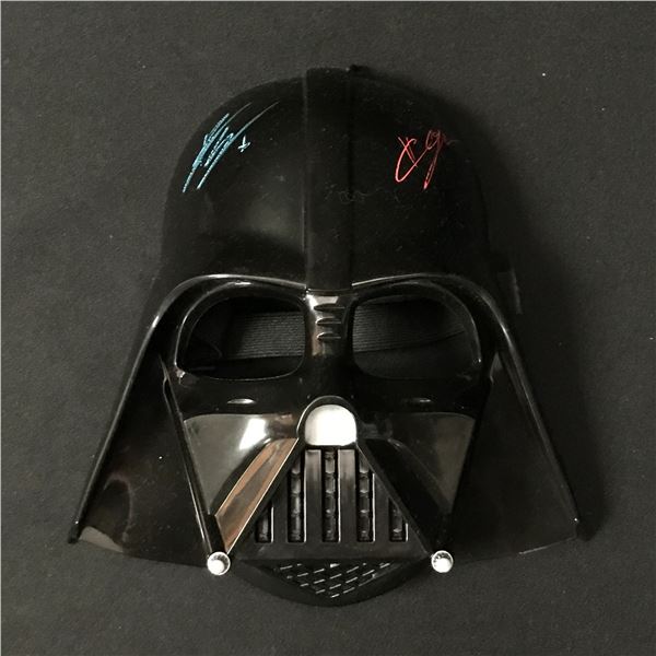 EWAN MCGREGOR AND HAYDEN CHRISTENSEN DUAL SIGNED DARTH VADER MASK - WWOC COA