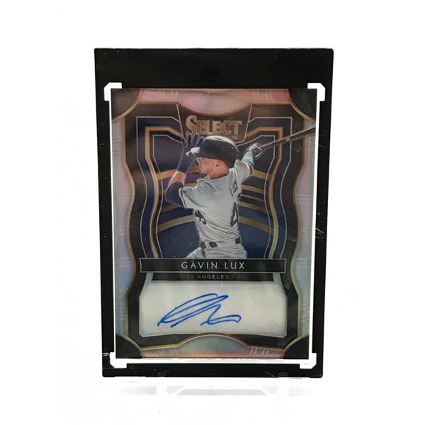 2020 PANINI SELECT BASEBALL GAVIN LUX SIGNED TRADING CARD 78 / 99