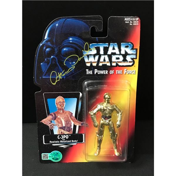 ANTHONY DANIELS SIGNED C3P0 STAR WARS ACTION FIGURE - WWOC COA