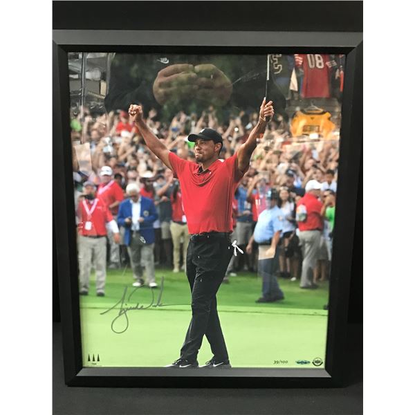 TOGER WOOD SIGNED AND FRAMED ACETATE 16 X 20 SHEET 39/100 - UPPER DECK COA