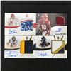 Image 1 : LOT OF 4 SIGNED ROOKIE PATCH FOOTBALL TRADING CARDS