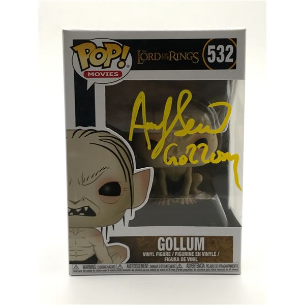 ANDY SERKIS SIGNED GOLLUM L.O.T.R FUNKO POP - WWOC COA