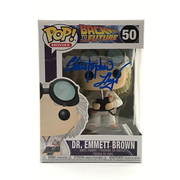 CHRISTOPHER LLOYD SIGNED BACK TO THE FUTURE FUNKO POP - WWOC COA