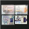 Image 1 : LOT OF 4 PATCH TRADING CARDS - INCLUDING 2 SIGNED