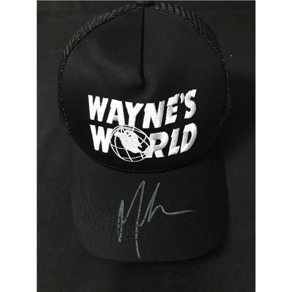 MIKE MYERS SIGNED WAYNE'S WORLD BASEBALL HAT - KB COA