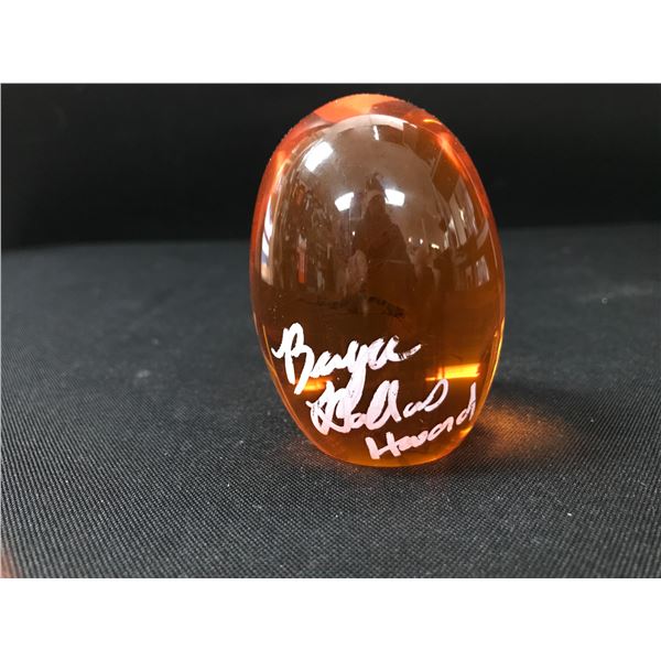 BRYCE DALLAS HOWARD SIGNED PROP EGG - WWOC COA