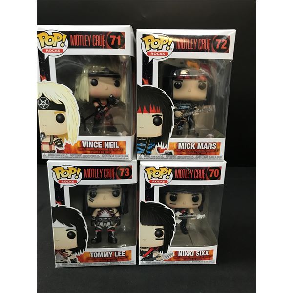 LOT OF 4 MOTLEY CRUE FUNKO POPS IN ORIGINAL PACKAGING