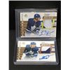 Image 1 : LOT OF 2 HOCKEY SIGNED PATCH TRADING CARDS