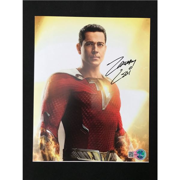 ZACHARY LEVI SIGNED SHAZM 8X10 - WWOC COA