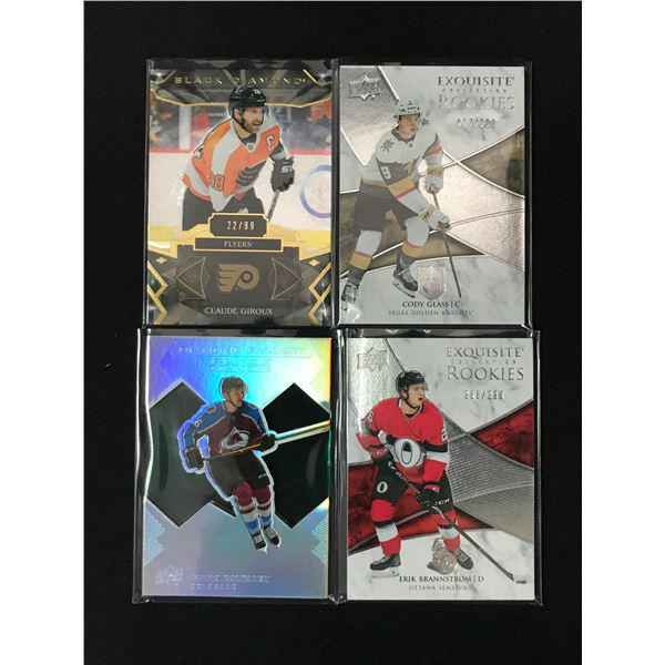 LOT OF 4 HOCKEY TRADING CARDS