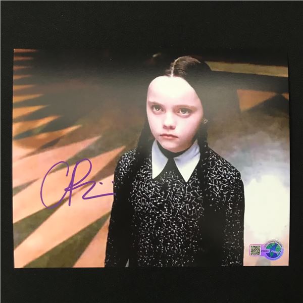 CHRISTINA RICCI SIGNED ADDAMS FAMILY 8X10 - WWOC COA