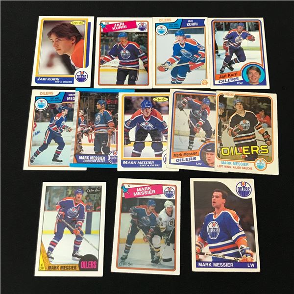 LOT OF 12 EDMONTON OILERS HOCKEY TRADING CARDS