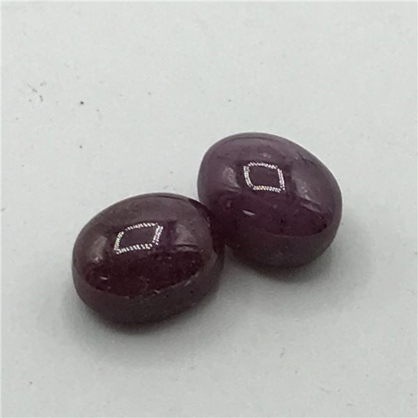 2 NATURAL UNTREATED BURMESE STAR RUBIES 16.01 CTS AA - JEWEL SCAN REPLACEMENT VALUE  $11,607