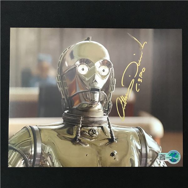 ANTHONY DANILES SIGNED C3P0 STAR WARS 8X10 - WWOC COA