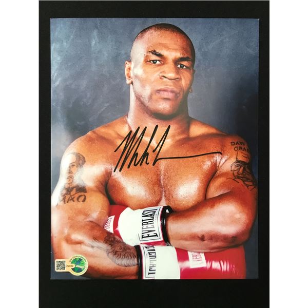 MIKE TYSON SIGNED 8X10 - WWOC COA