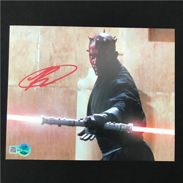 RAY PARK SIGNED DARTH MAUL STAR WARS 8X10 - WWOC COA