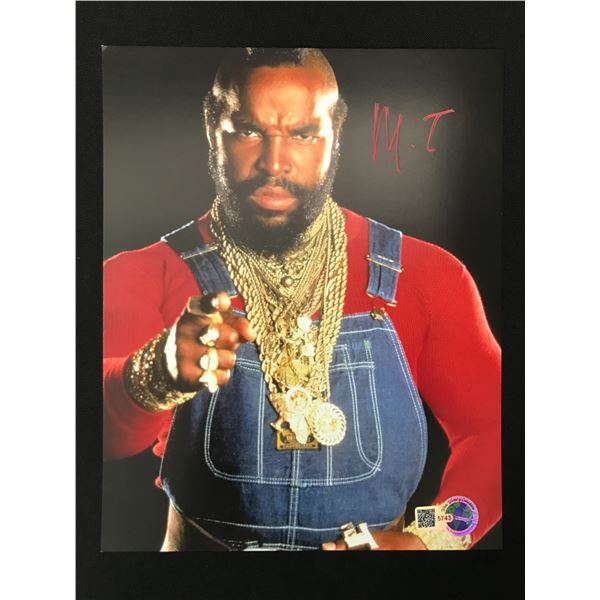 MR. T SIGNED 8X10 - WWOC COA