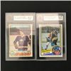 Image 1 : LOT OF 2 KSA GRADED HOCKEY TRADING CARDS