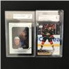 Image 1 : LOT OF 2 UPPER DECK GRADED HOCKEY TRADING CARDS