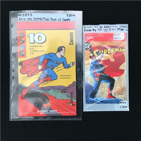 2 LOTS OF SEALED SUPERMAN STAMPS